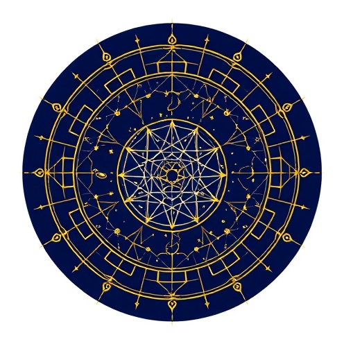 Constellation and mandala pattern