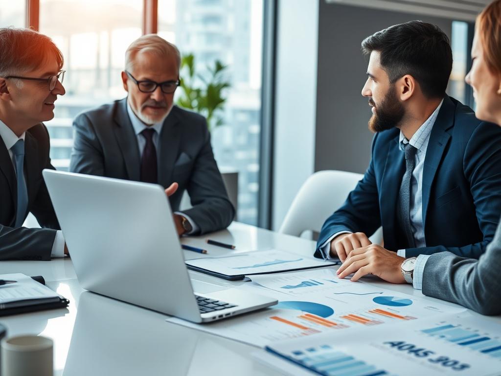 A close up shot of a professional oil broker engaged