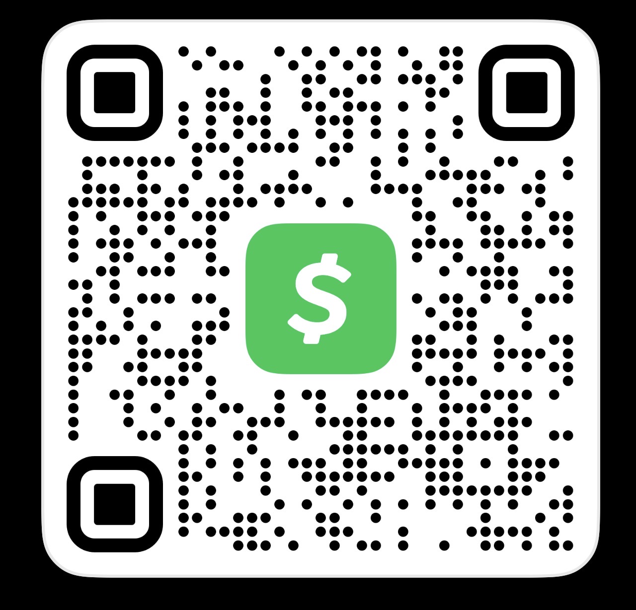CashApp QR Code for $ArthurLockhart