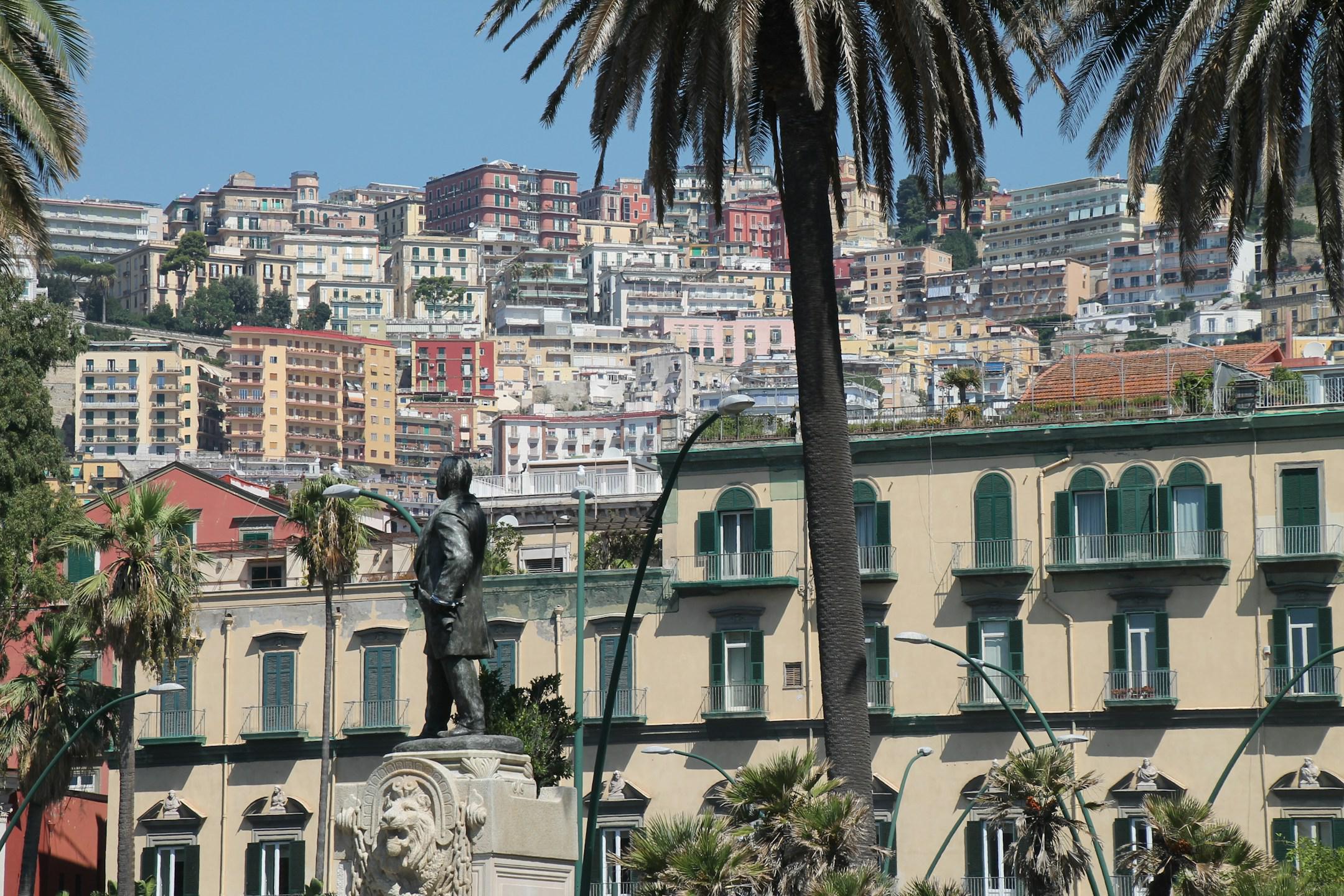 Statue in Naples, Italy, Vomero
