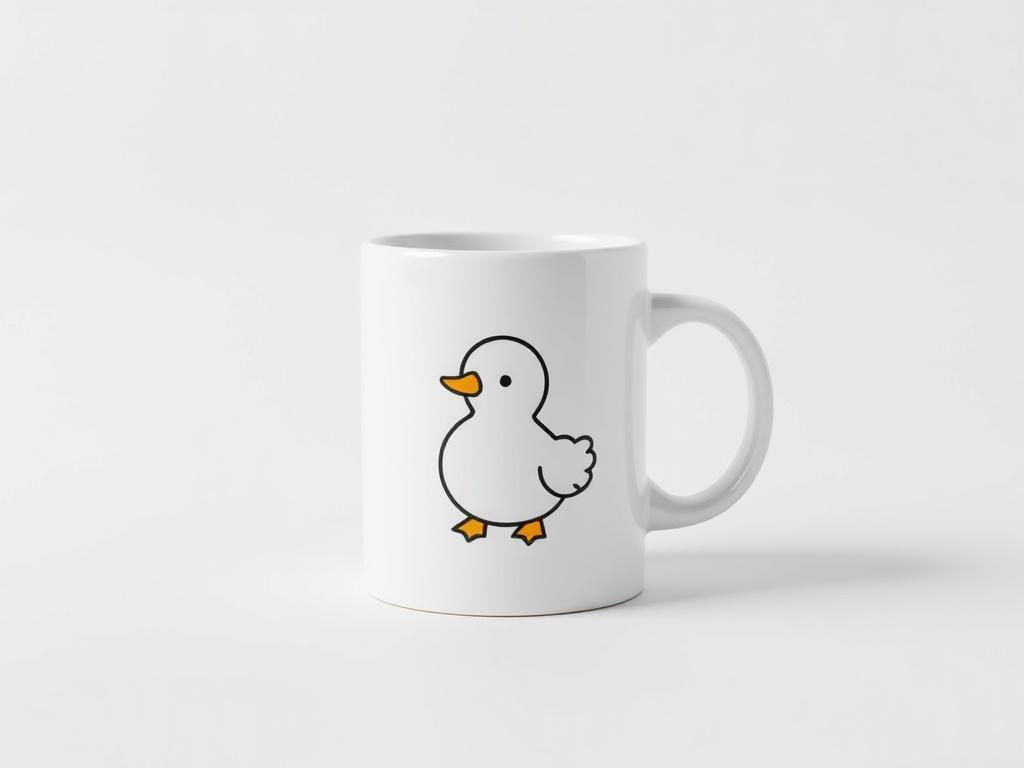 A realistic high resolution of a minimalistic coffee mug featuring