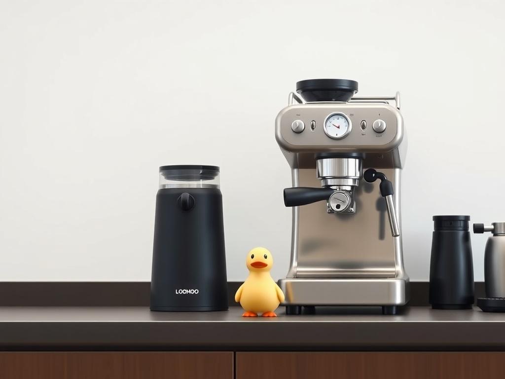 A realistic high resolution of a minimalistic coffee shop counter