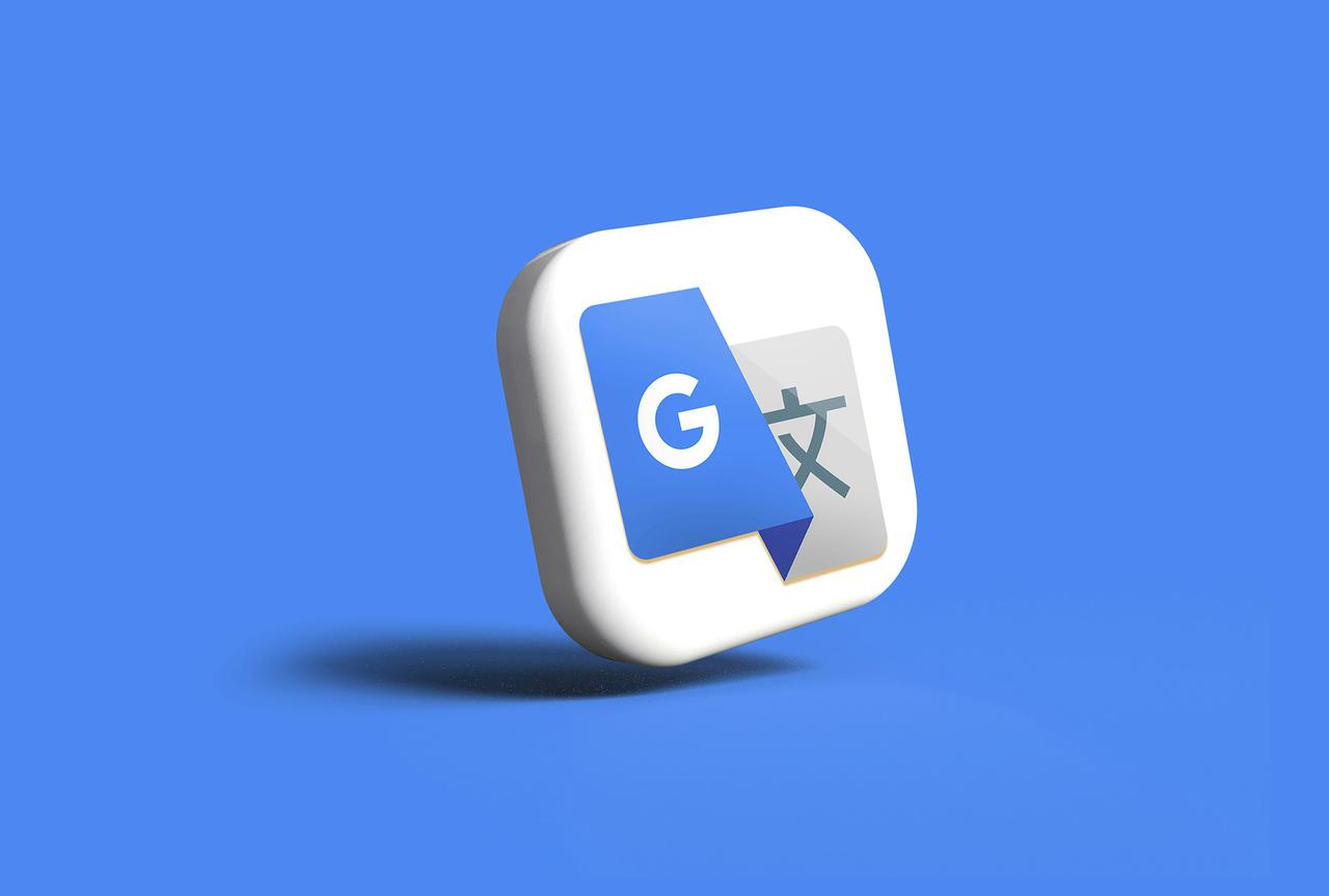 Google Translator icon in 3D. My 3D work may be seen in the section titled "3D Render."