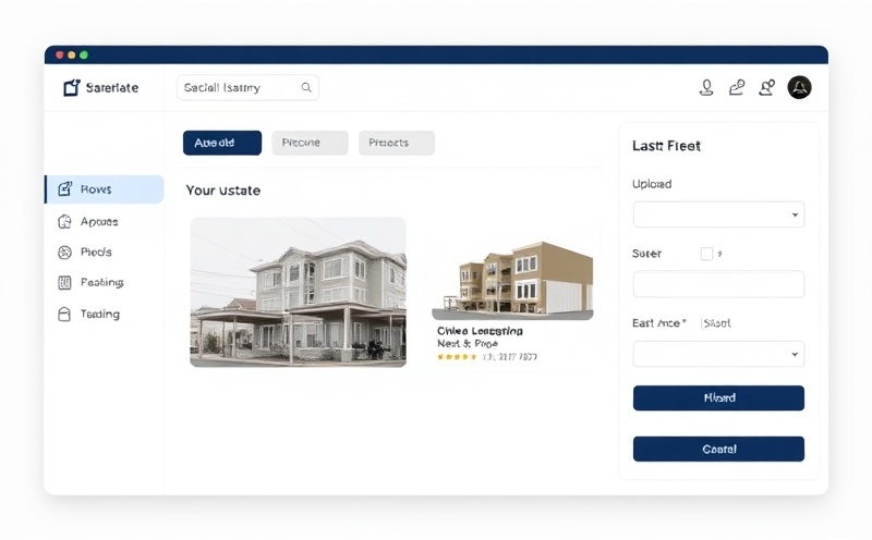 App interface mockup