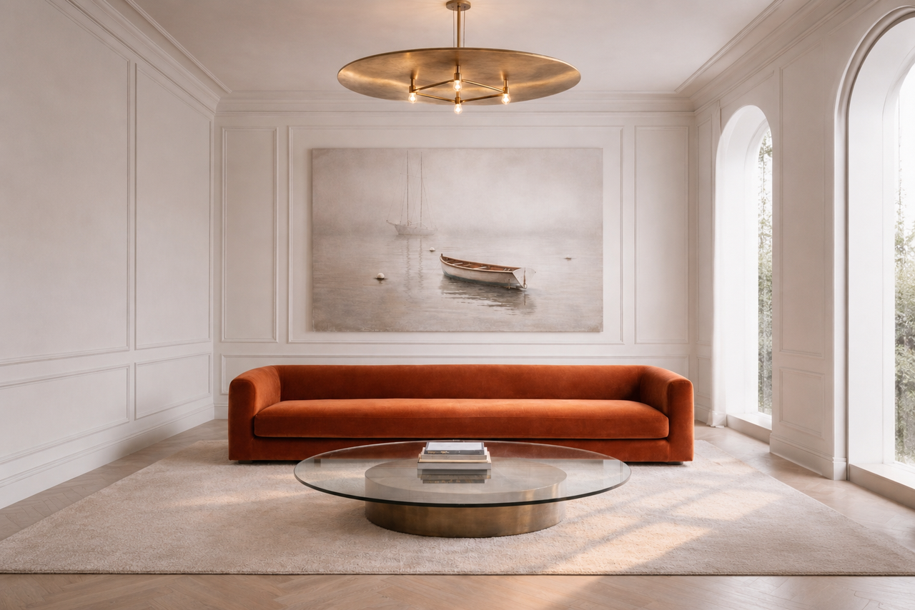 modern minimalistic livingroom with orange sofa.png