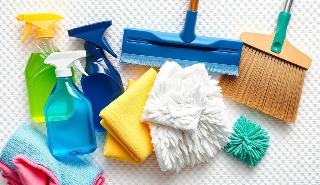 Professional cleaning supplies