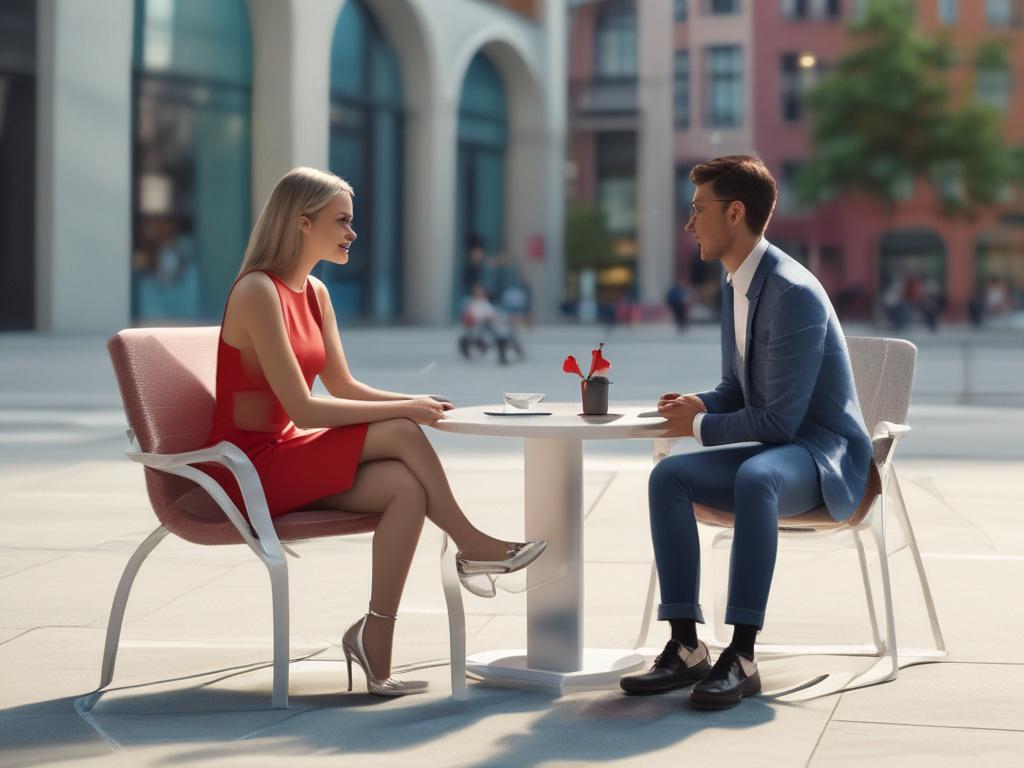 A high resolution image depicting a private chat session, featuring