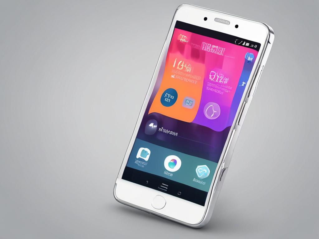high resolution image of a smartphone displaying a chat interface,