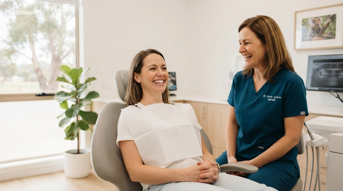 Happy patient with a confident smile at our Mount Gambier dental clinic