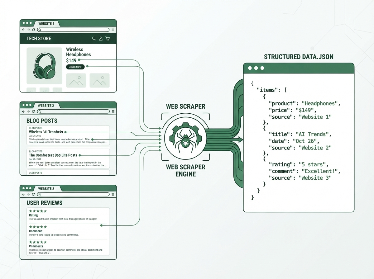 E-commerce data extraction