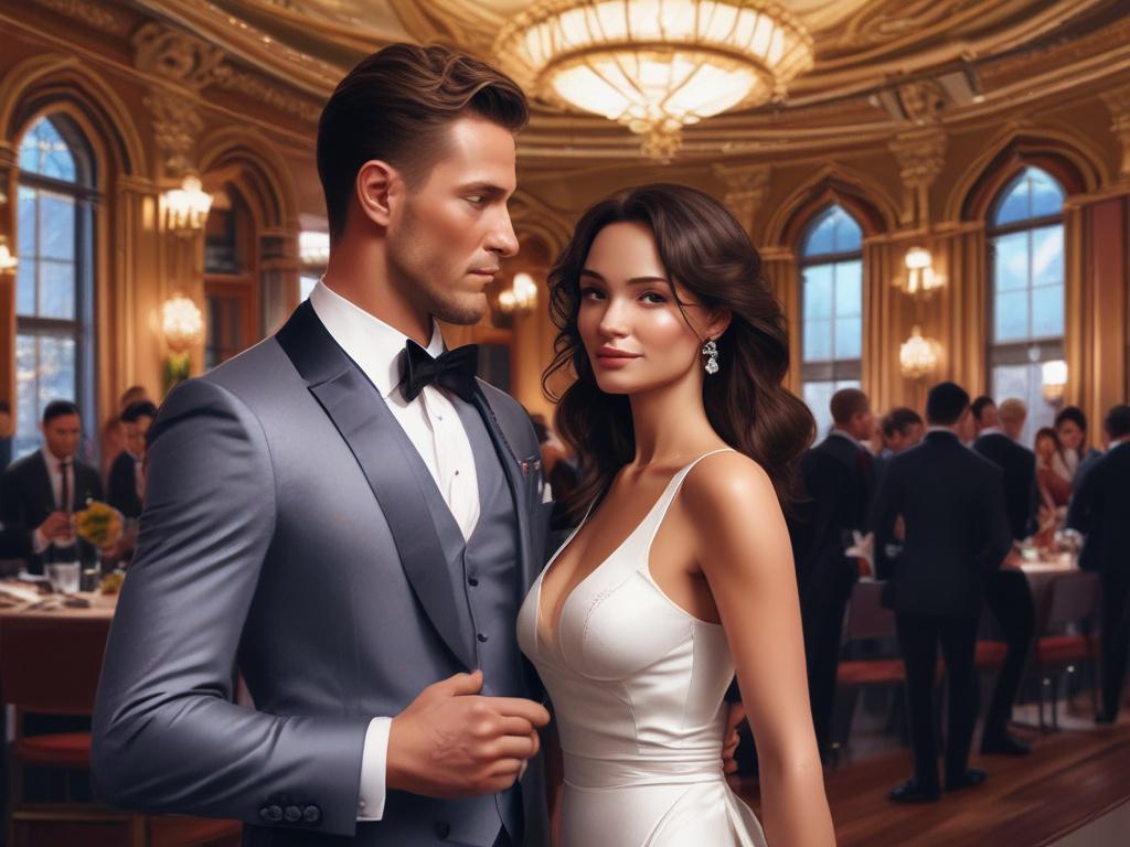 A stylish and confident escort dressed elegantly, standing beside a