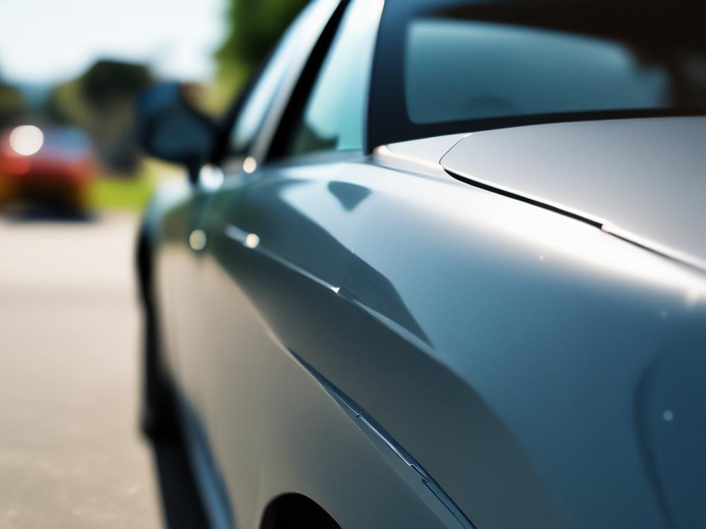 A close up shot of a tinted car window, showcasing