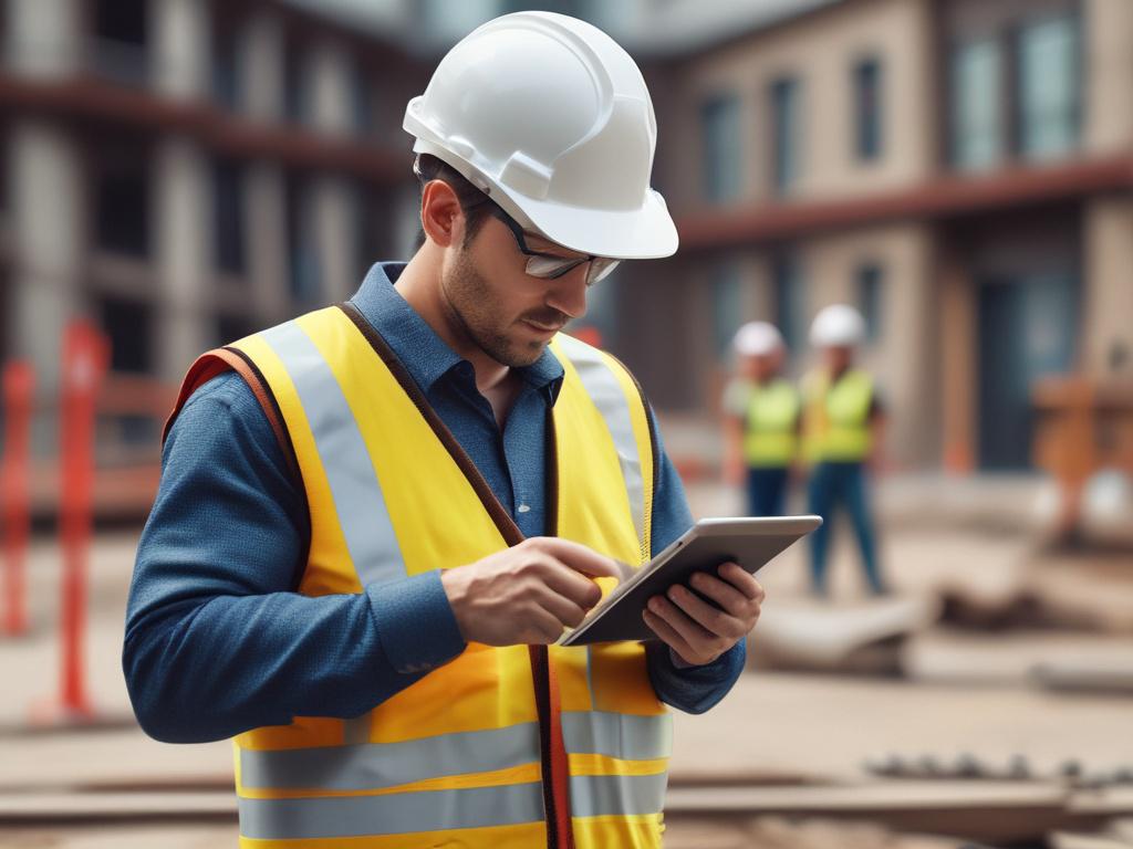 A close up shot of a construction site with advanced