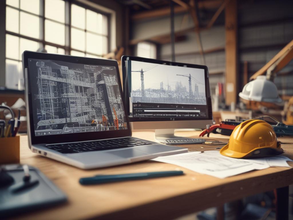 A close up shot of a construction site with a