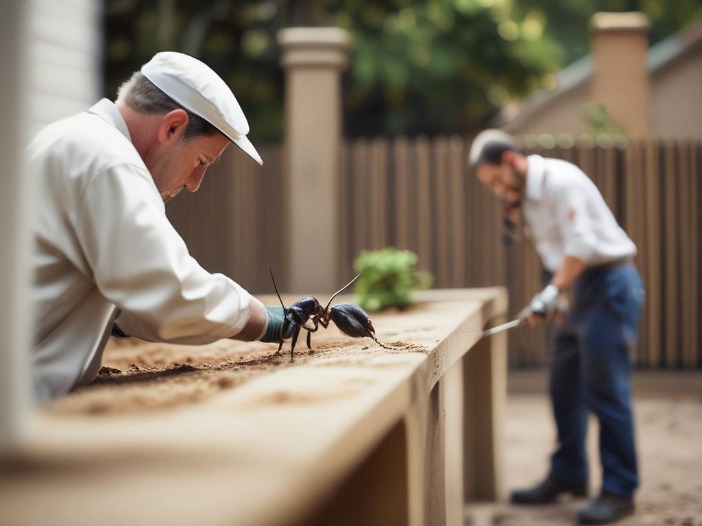 A close up shot of a termite baiting station being