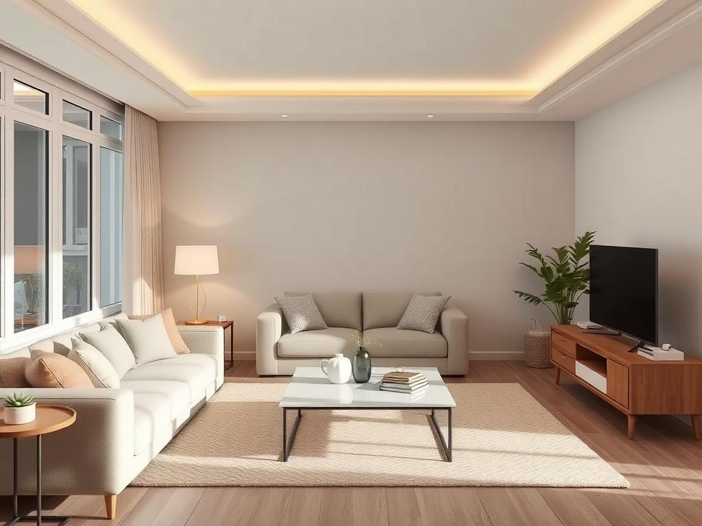 A warm and inviting living room with comfortable seating and soft lighting, conveying a welcoming atmosphere for inquiries.
