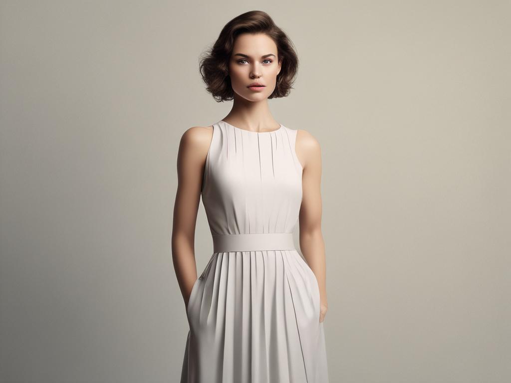 Create a realistic high resolution of a beautiful, elegant woman