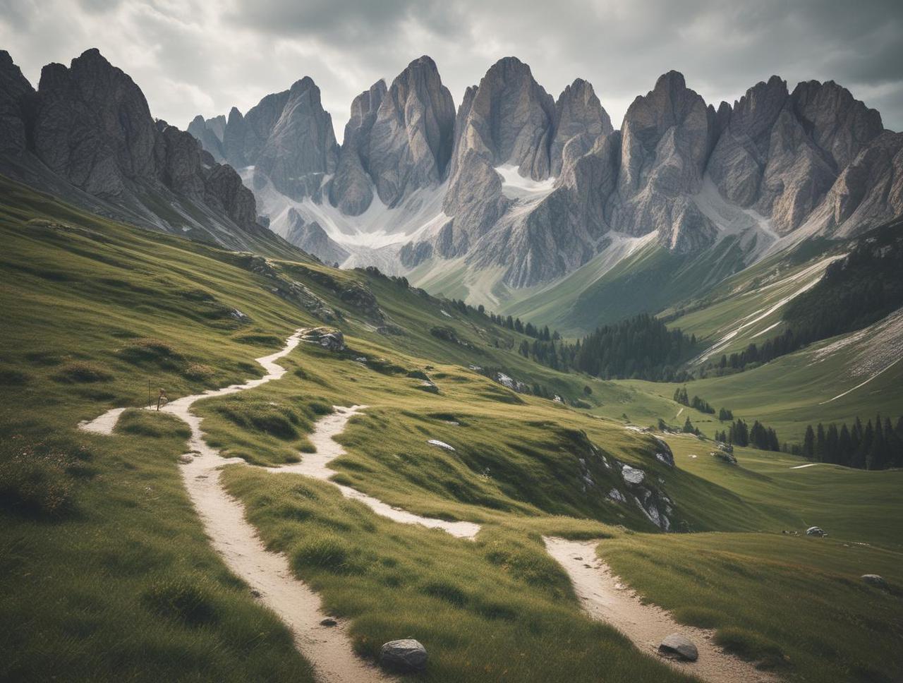 Dolomites hiking trails
