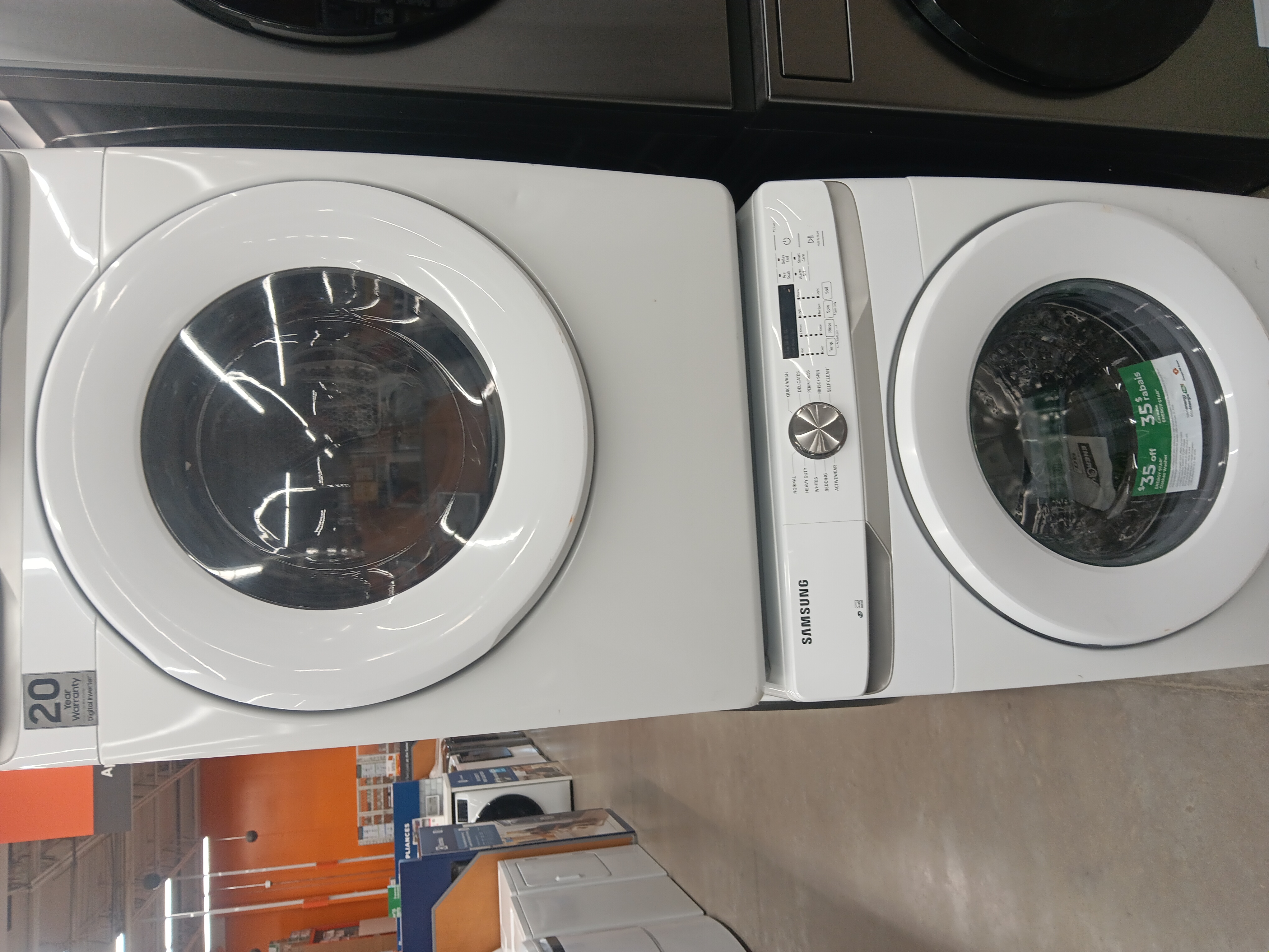 Premium stackable washer-dryer combination