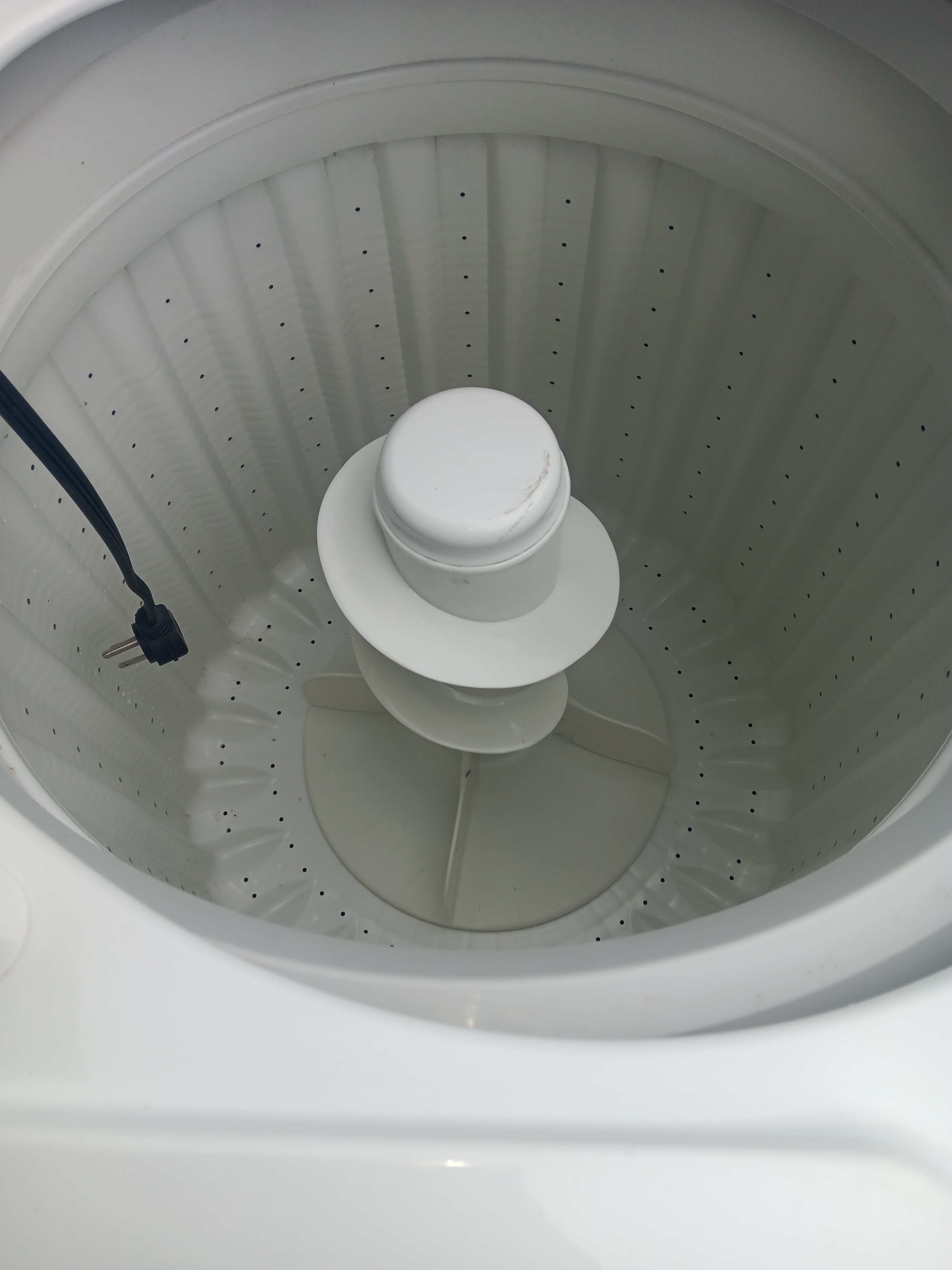 Washer drum capacity view