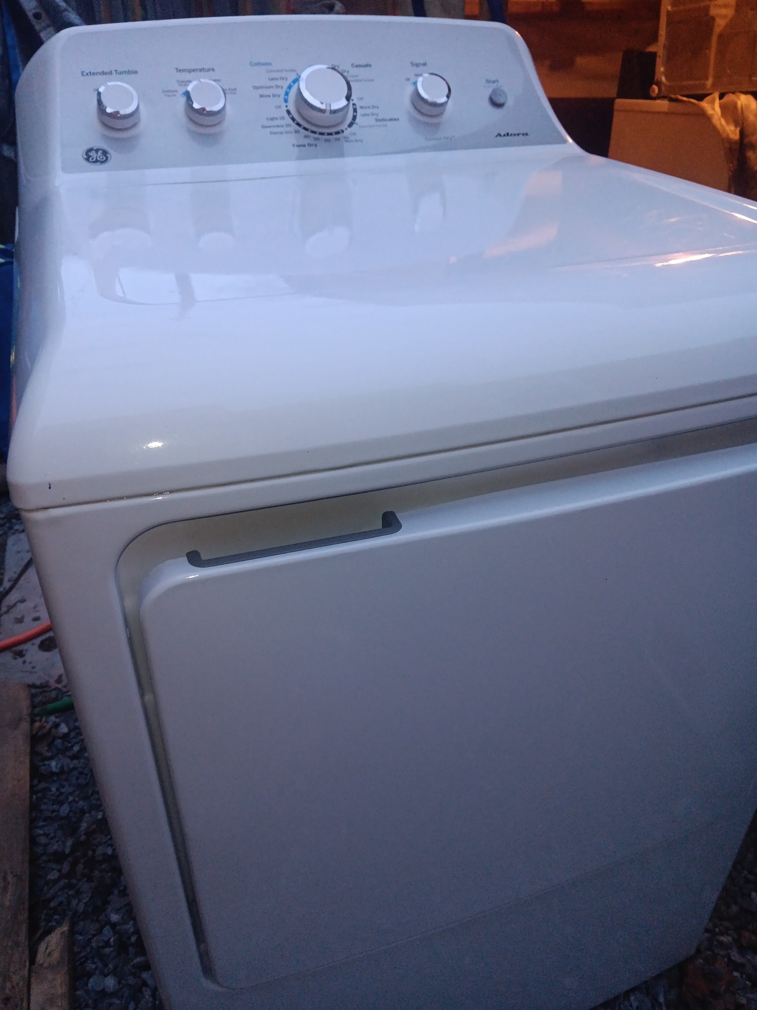 Dryer interior view