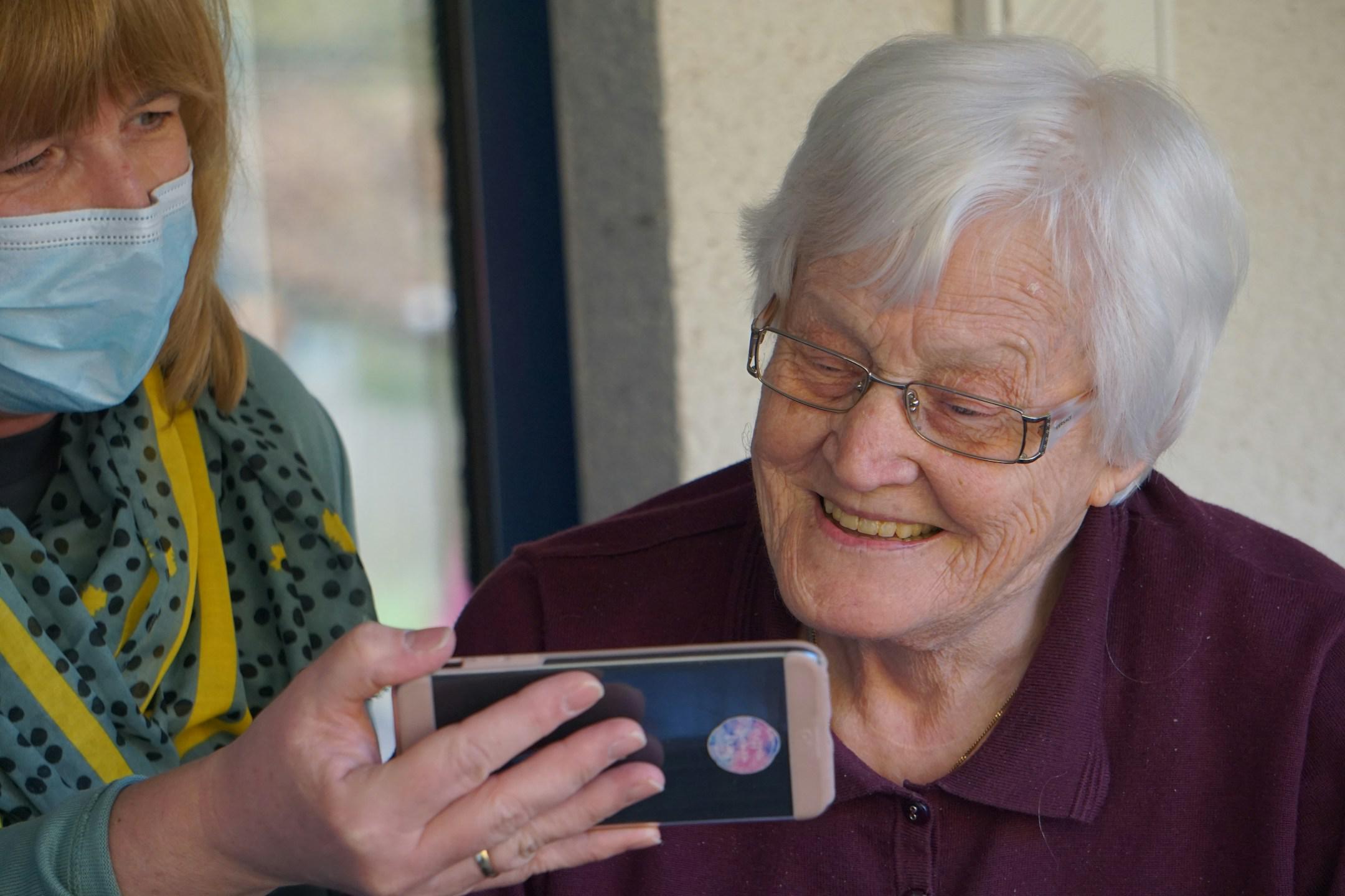 Our granny got ninety and all her grandchildren could send her were a few clips on youtube.