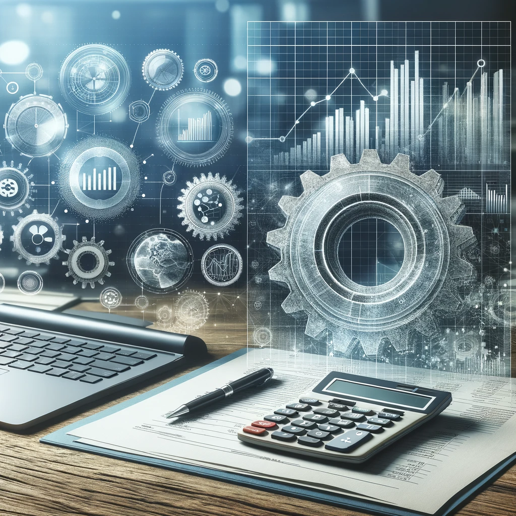 dall·e 2025-02-10 17.39.42 - a balanced and visually clear image representing data analysis for cost savings and optimization with a less technological approach. the scene feature.webp