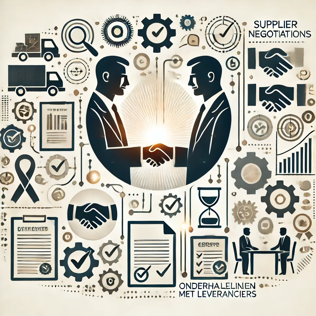 dall·e 2025-02-08 18.20.13 - a professional and engaging visual representation of supplier negotiations (onderhandelingen met leveranciers). the image should depict the process of.webp
