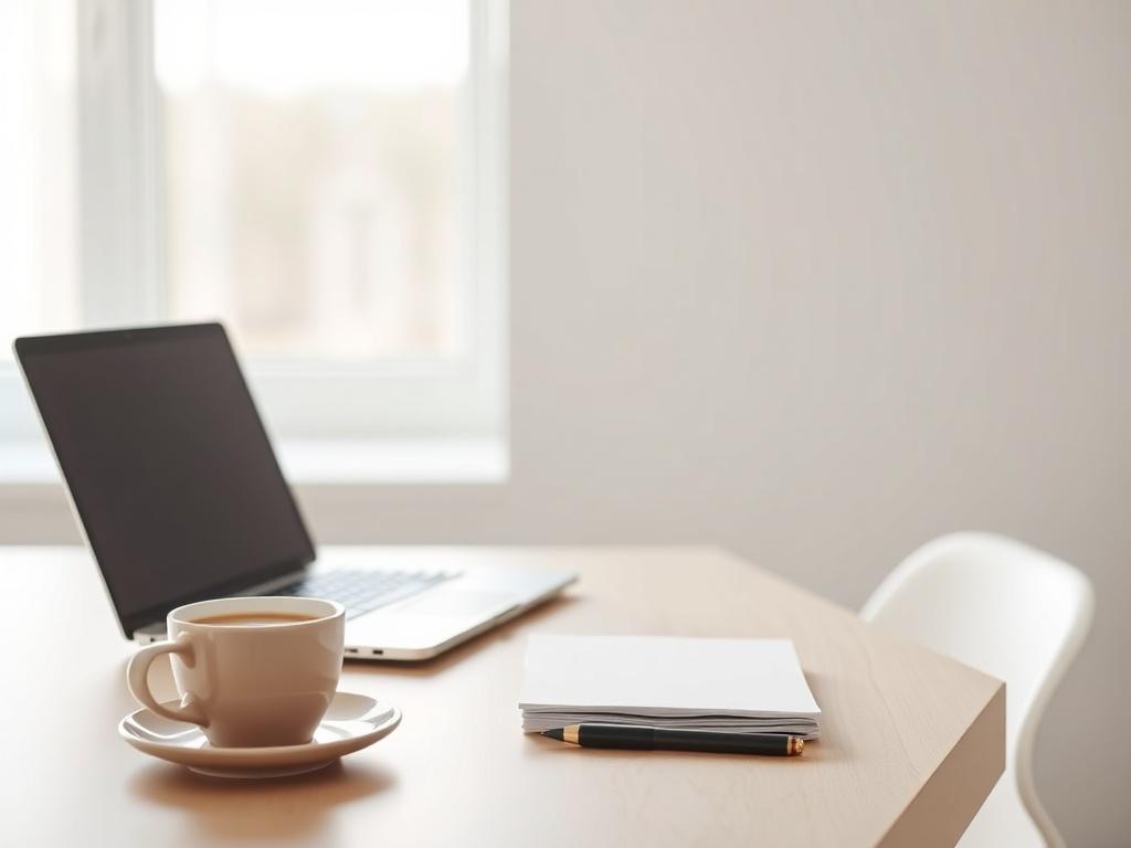 A minimalistic and clean high resolution of a modern workspace