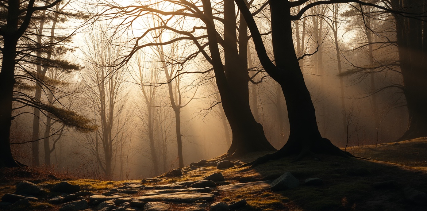 Serene nature landscape