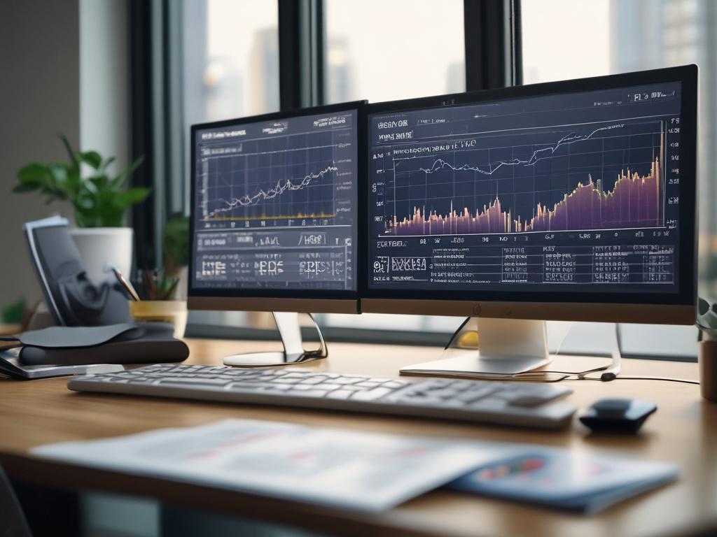 A close up shot of a diverse investment portfolio displayed