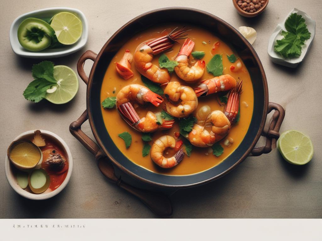 coconut prawn curry, Sri Lankan cuisine, seafood dish