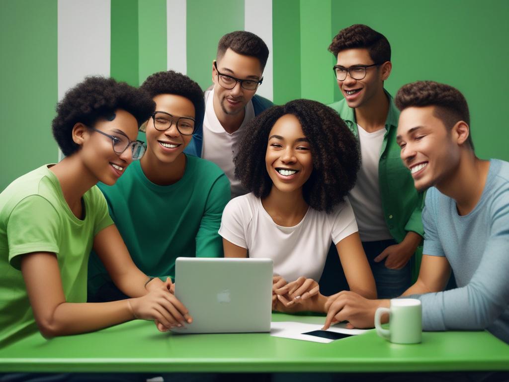 A hyper realistic close up shot of a diverse group