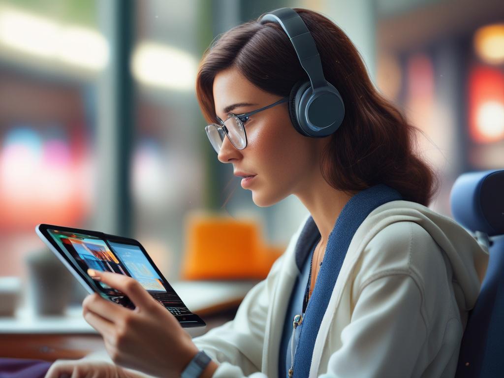 A close up shot of a user interacting with a