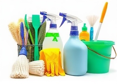 Professional cleaning supplies and equipment