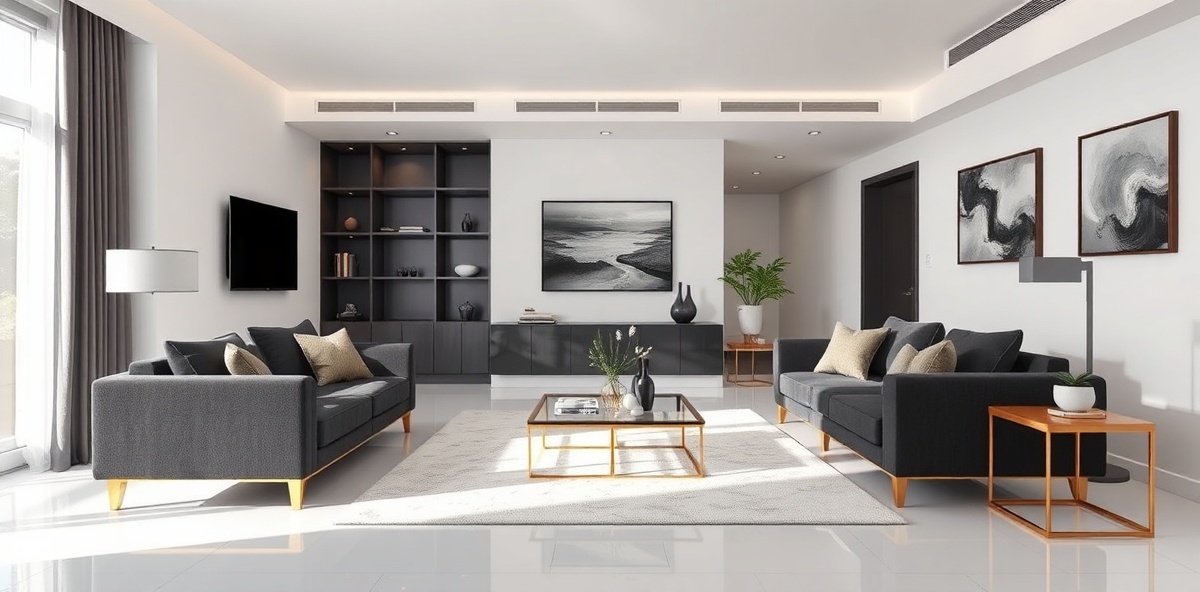 Modern assembled living room