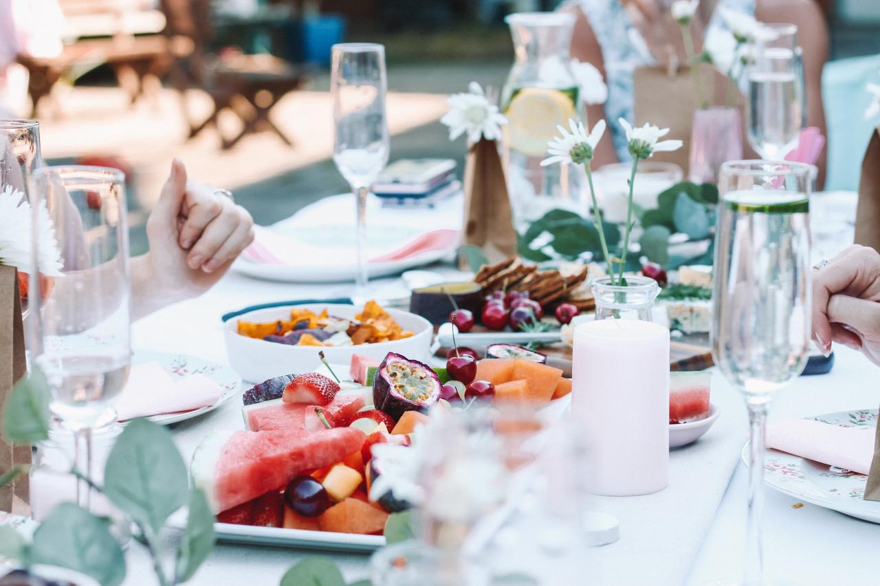 This was almost better than real Christmas. All my closest girlfriends, gathered together to drink rosé and eat delicious home made food. The table was decked out in pink of course.