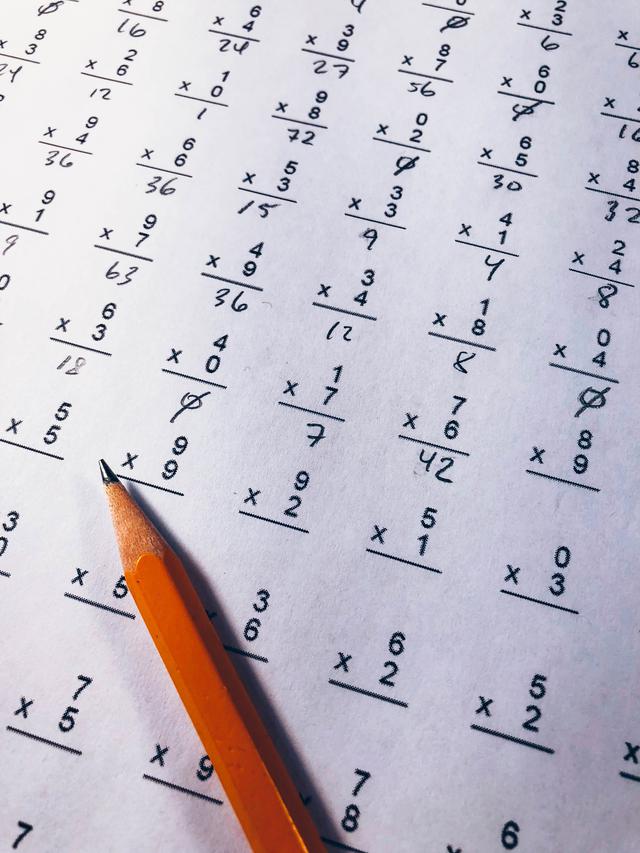 Multiplication math worksheet.
