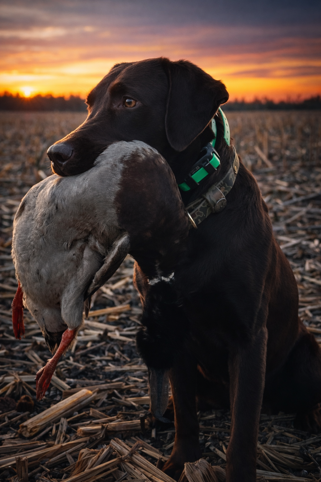 Hazel, the gun dog in action
