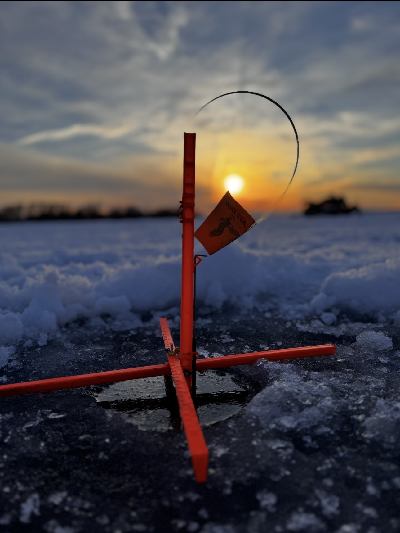 Winter ice fishing experience