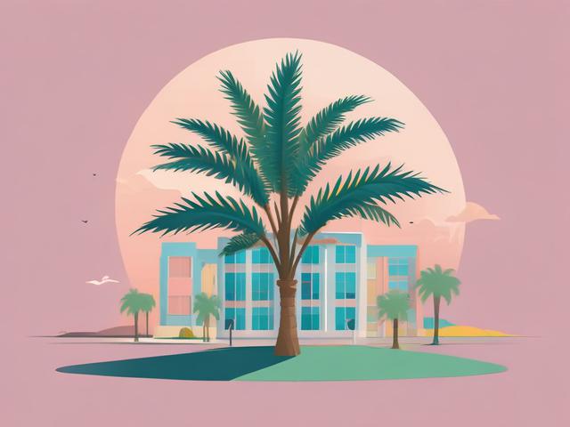 **Prompt for AI Image Generator:**

Create a high-quality illustration that reflects the theme of "Understanding Economic Development in Saudi Arabia." The composition should be simple, focusing on a single subject: a thriving date palm tree symbolizing growth and prosperity.

The date palm should be depicted in the foreground, showcasing its lush green fronds and rich, golden dates, representing the agricultural strength and heritage of Saudi Arabia. The background should feature a softly blurred silhouett