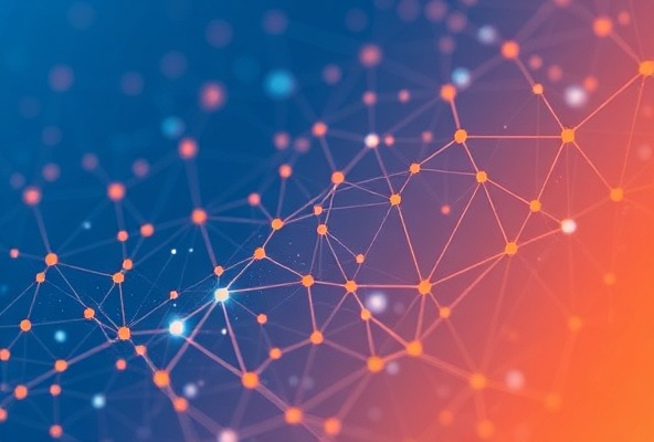 Tech network illustration