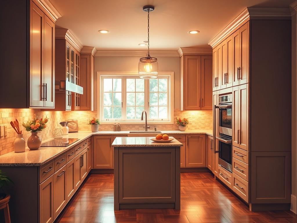 A beautifully remodeled kitchen featuring custom cabinetry with a sleek