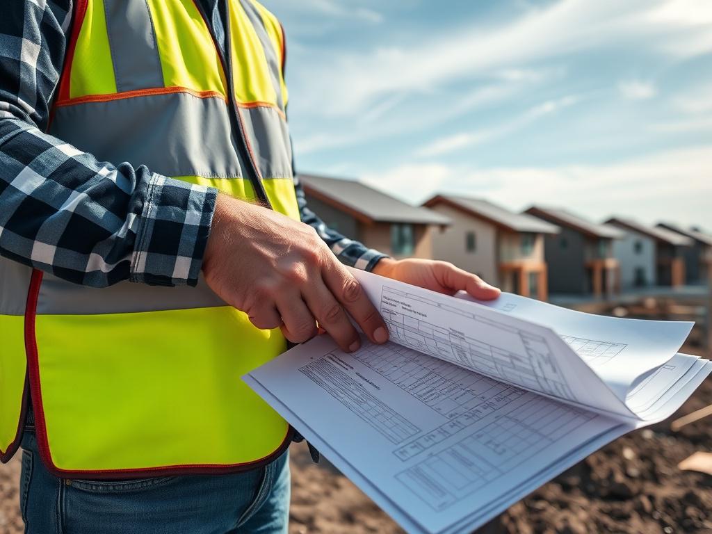 A close up shot of a skilled construction worker's hands