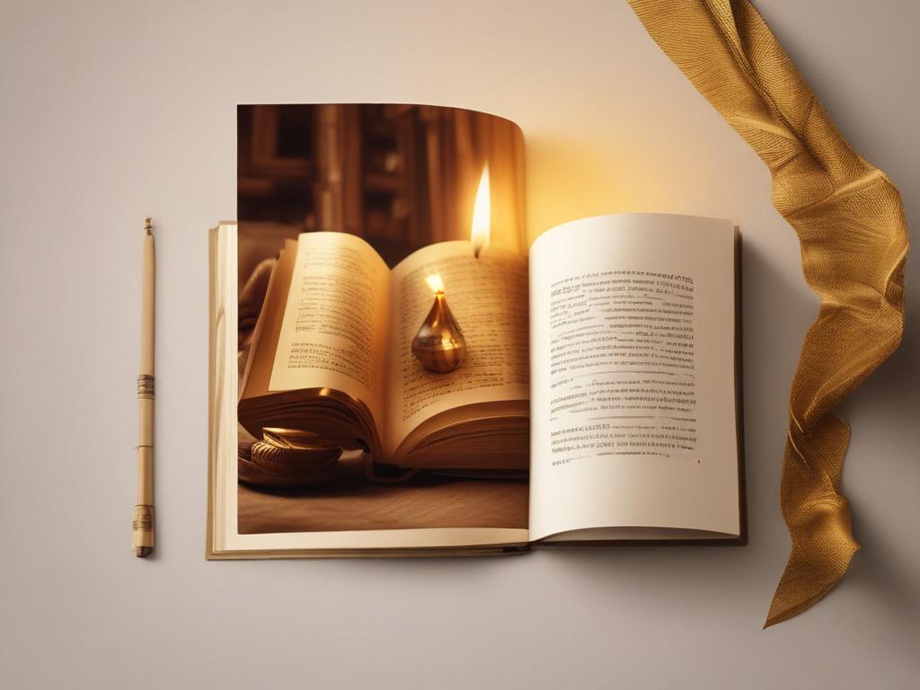 A serene, high resolution of an open PDF document showcasing