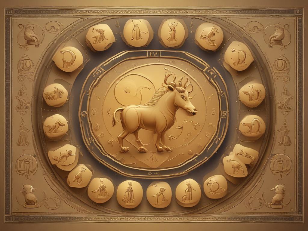 a high resolution image showcasing a beautifully designed zodiac animal