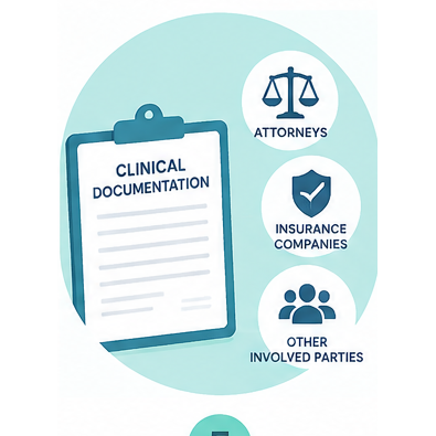 Clinical documentation and insurance support for injury care
