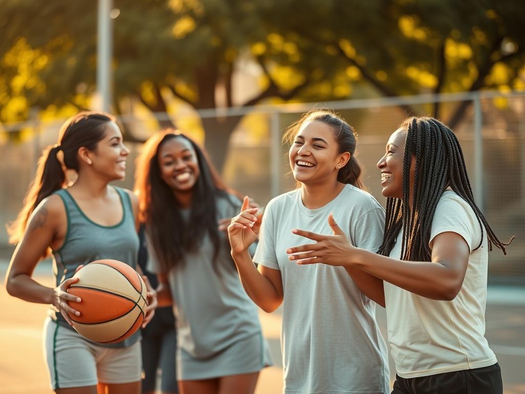 A high resolution of a diverse group of women engaged