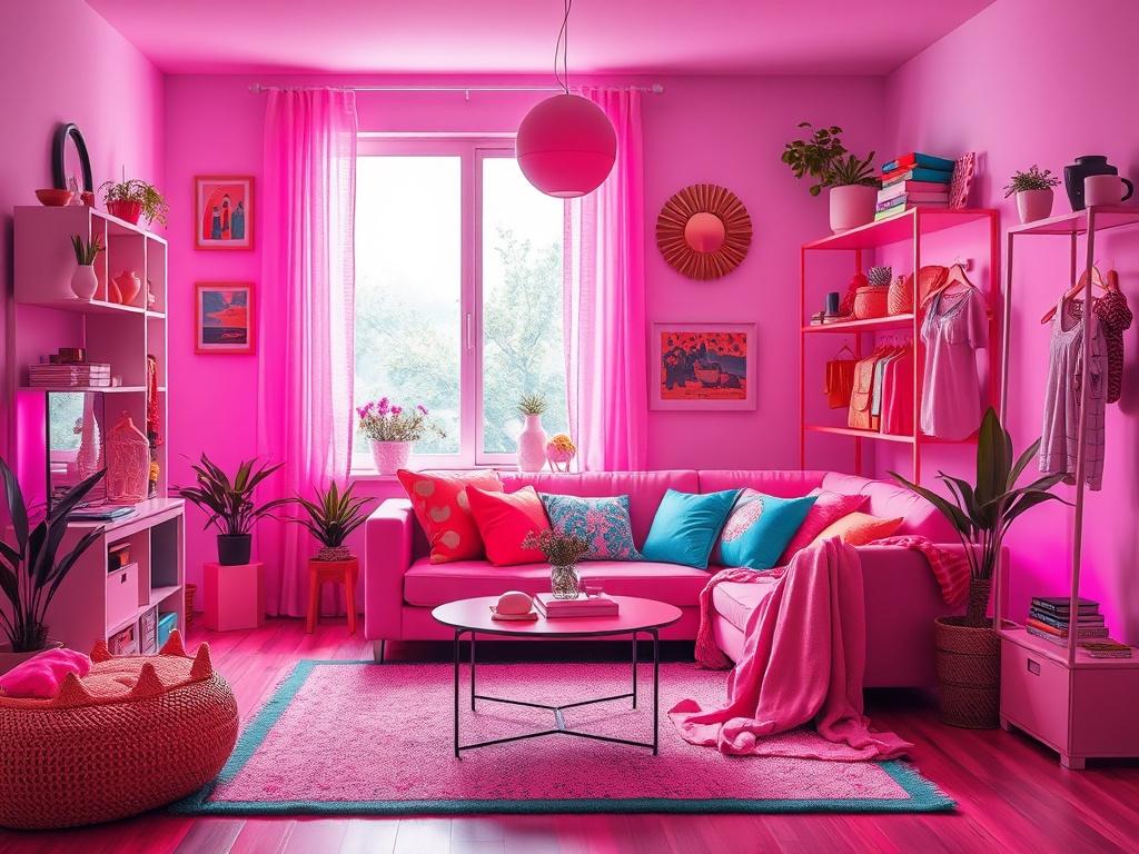 A vibrant and inviting room filled with stylish home decor