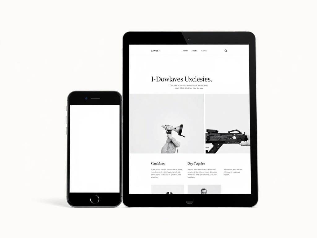 A close up shot of a smartphone and tablet side